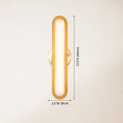 Ovida Glass Oval Wall Sconce