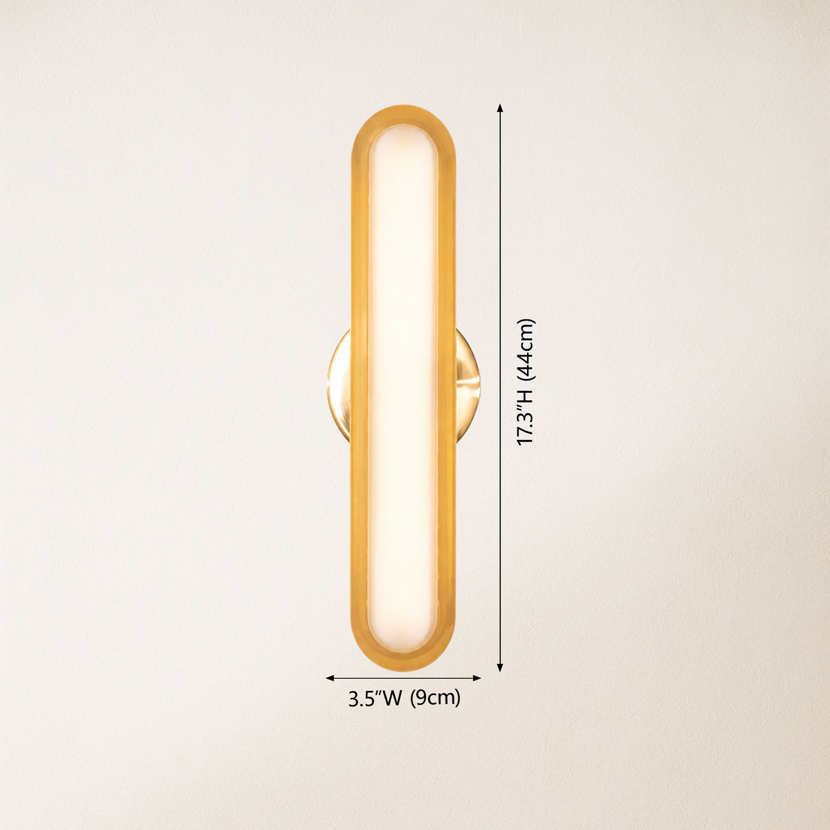Ovida Glass Oval Wall Sconce
