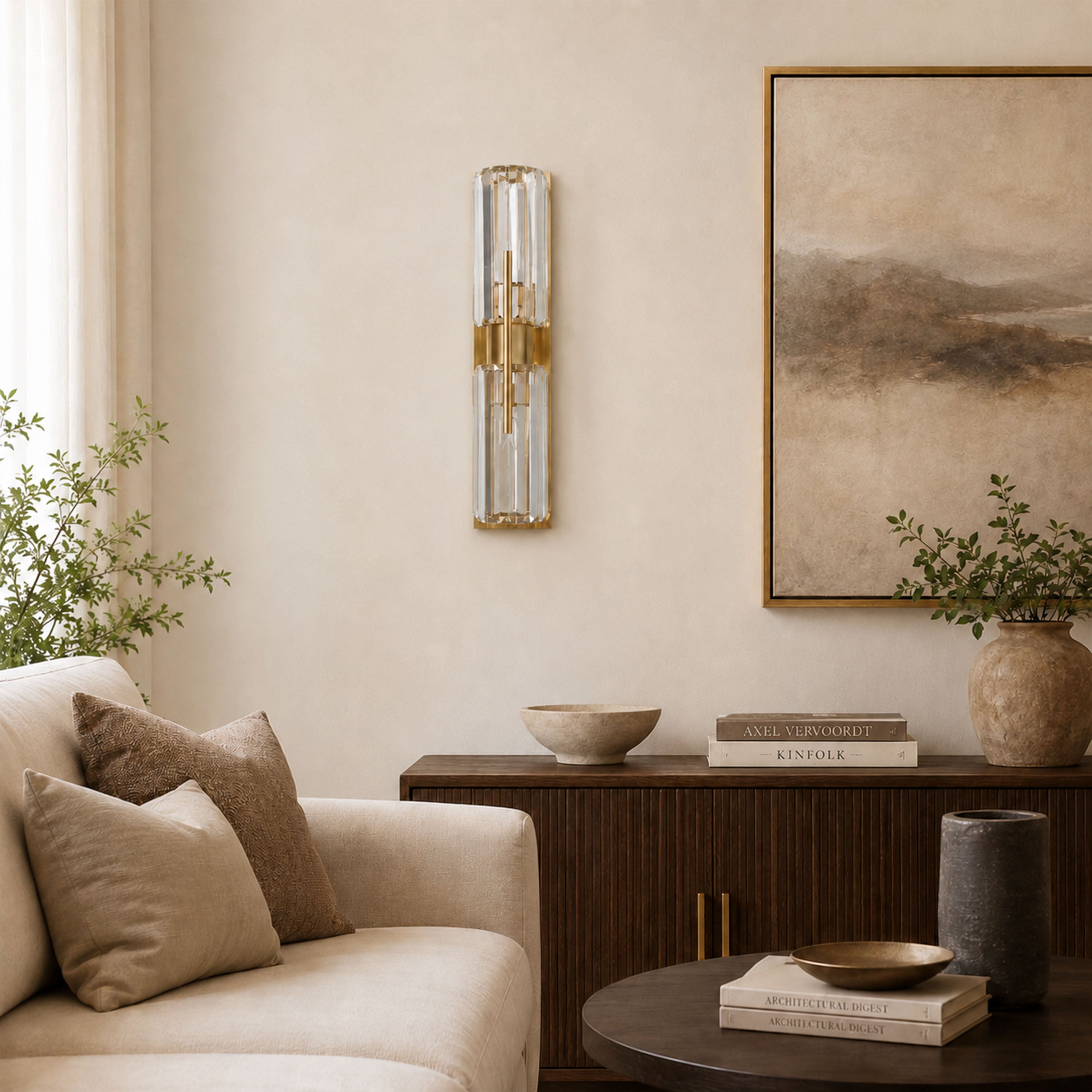 Kaelith Crystal Linear Wall Sconce