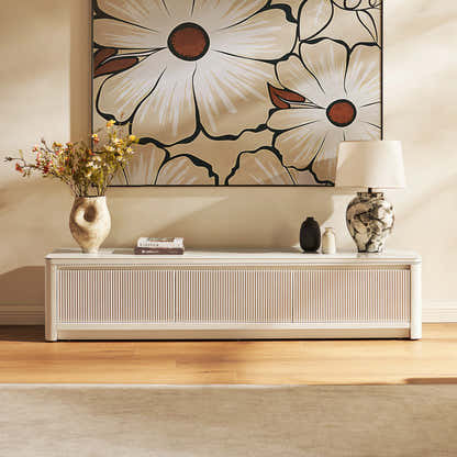 Celia Burnt Stone Media Console 71"