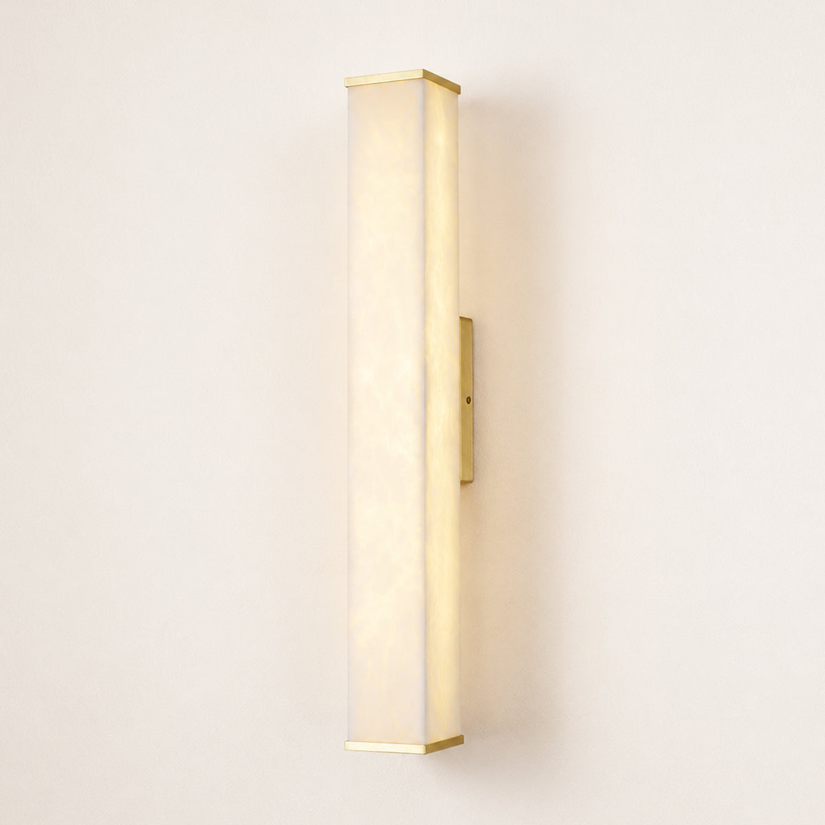 Valoria Alabaster Rectangular Wall Sconce