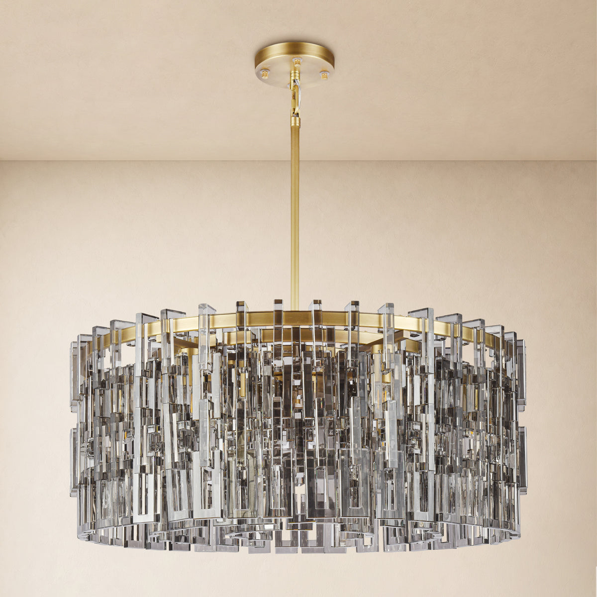Cirelle Crystal Round Chandelier 31.9"D 