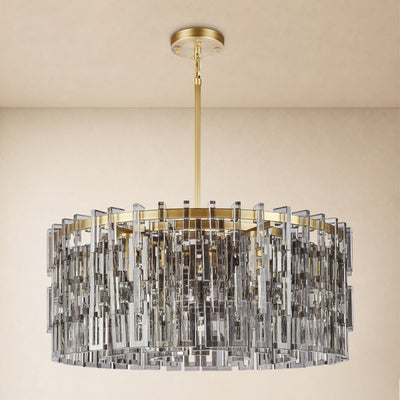 Cirelle Crystal Round Chandelier 31.9"D 