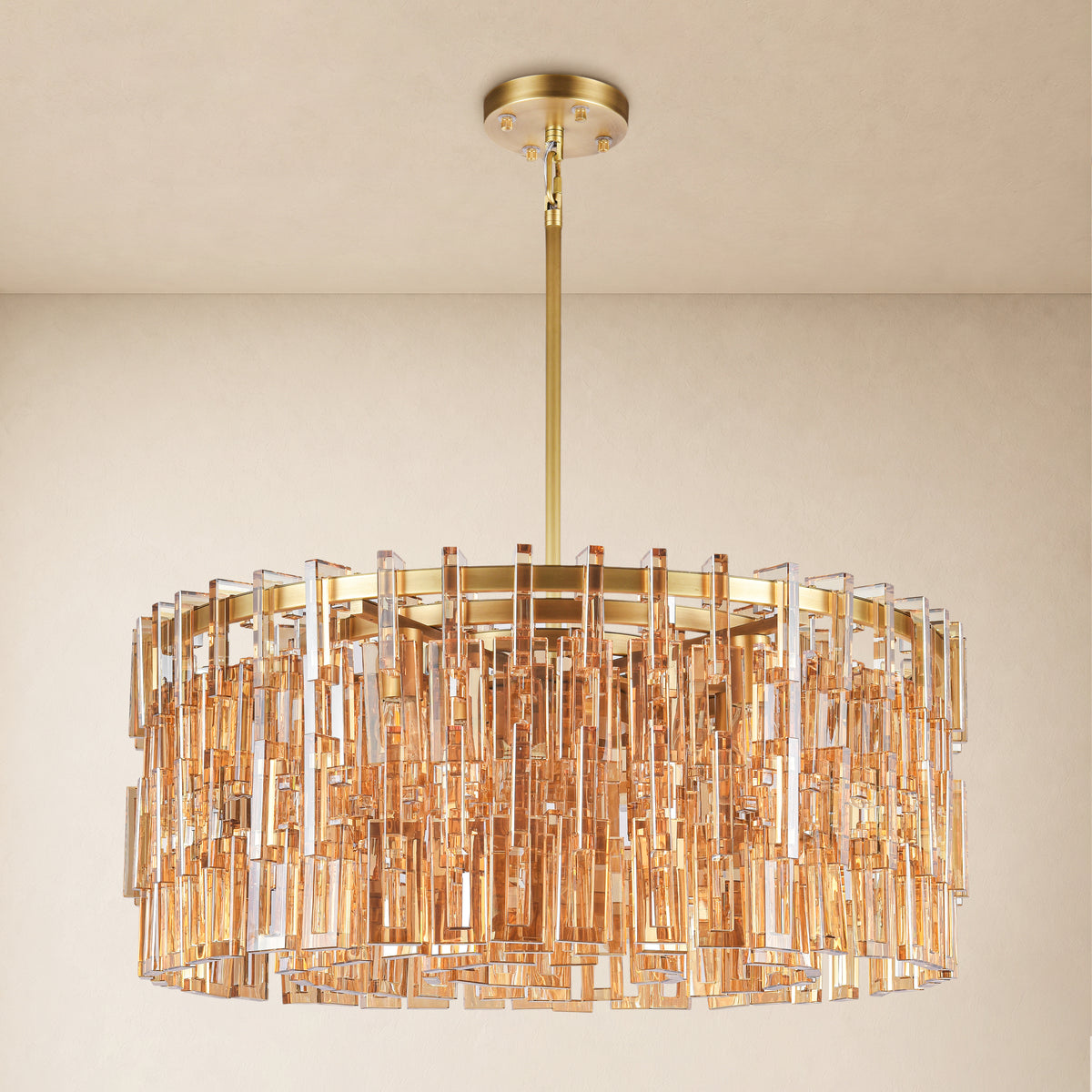 Cirelle Crystal Round Chandelier 31.9"D 