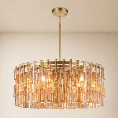 Cirelle Crystal Round Chandelier 31.9"D 
