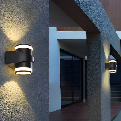 Aegisgleam Round Up Down Outdoor Wall Light