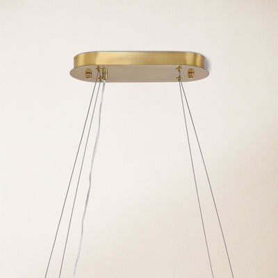 Sawyer Alabaster Oval Chandelier 40"