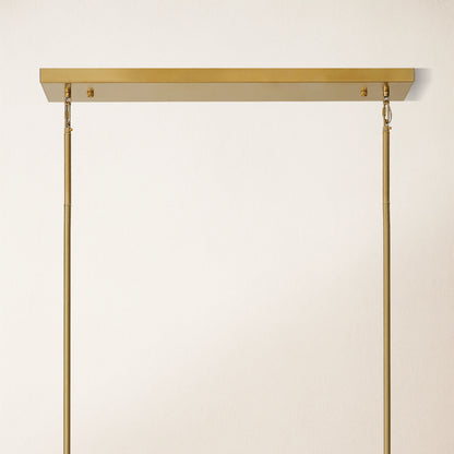 Solmare Alabaster Rectangular Chandelier 55"W