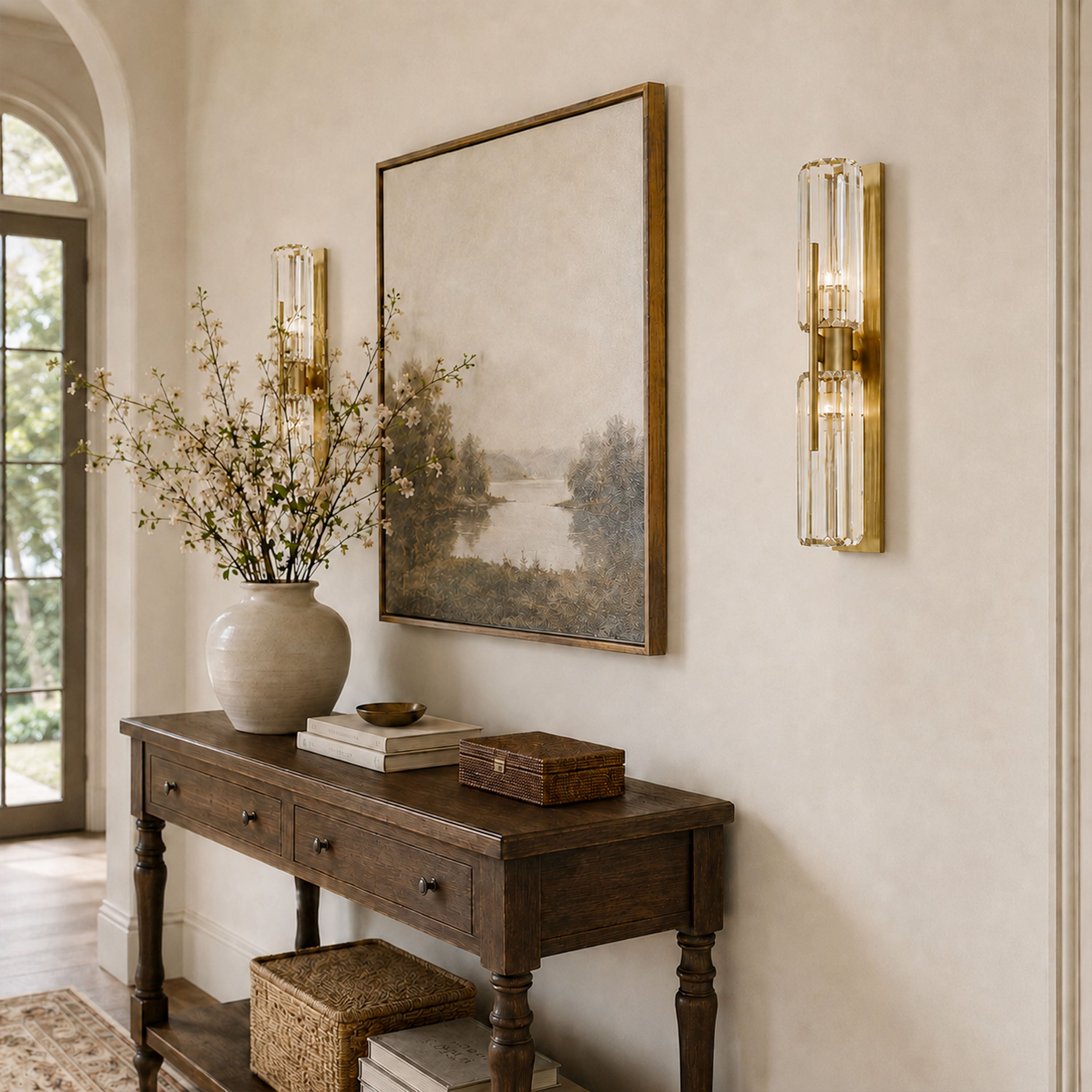 Kaelith Crystal Linear Wall Sconce