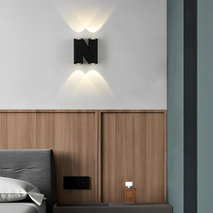 Lunaris Letters Outdoor Up Down Wall Light
