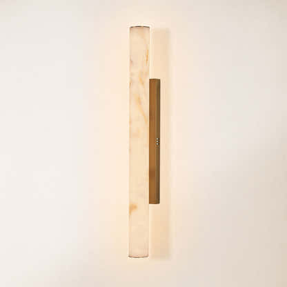 Sylvia Palladian Resin Alabaster Texture Wall Sconce 36"H