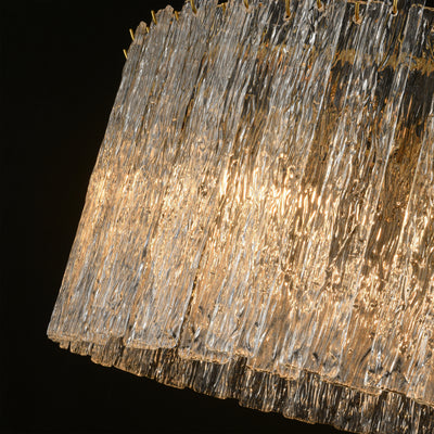 Aurellise Textured Glass Round Chandelier 36"D