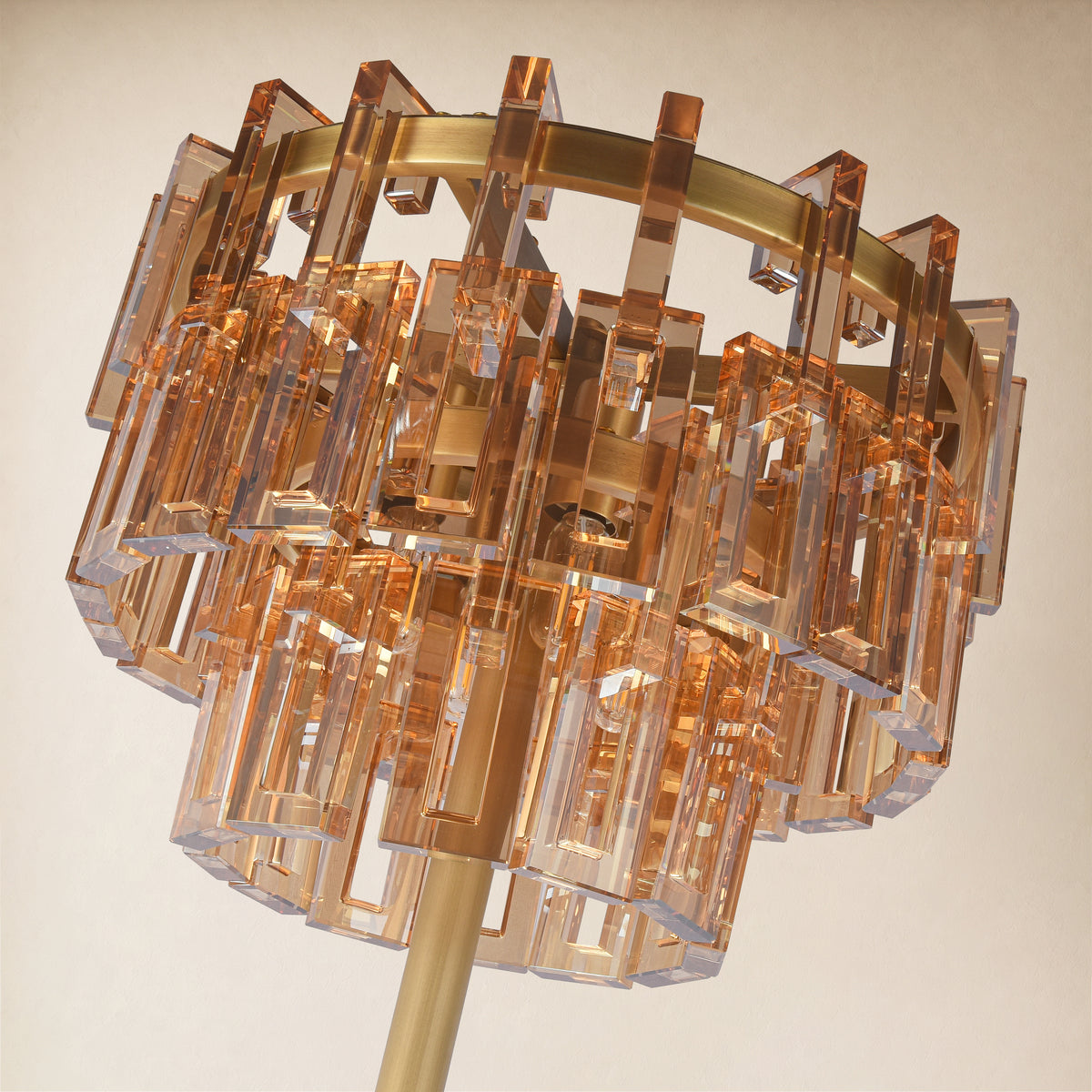 Cirelle Crystal Rectangular Table Lamp 63"H 
