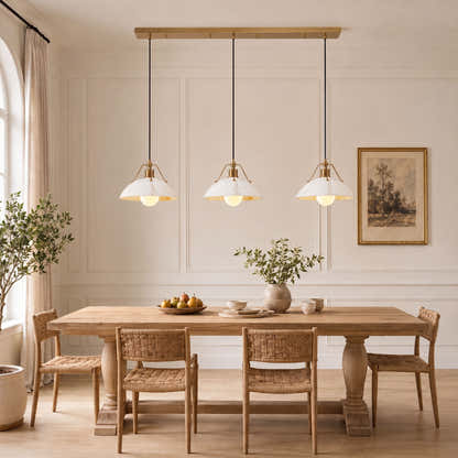 Aurevyn Resin Resin Alabaster Texture Multi-Light Linear Pendant