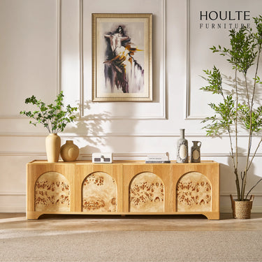 Aurora Oak Media Console 80"
