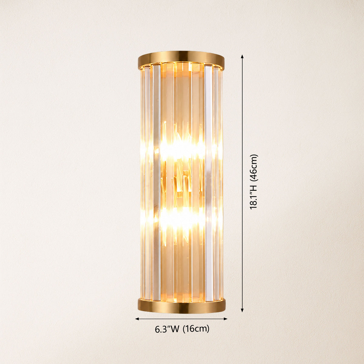Aethon Crystal Linear Wall Sconce