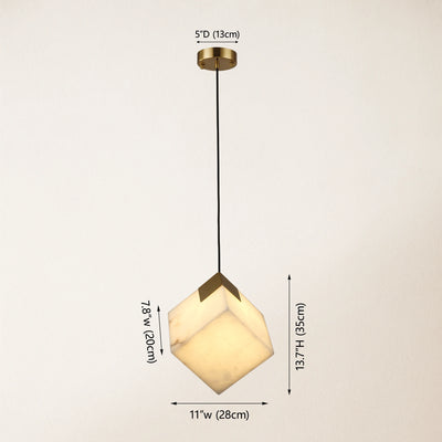 Dave Alabaster Pendant Light 11"W
