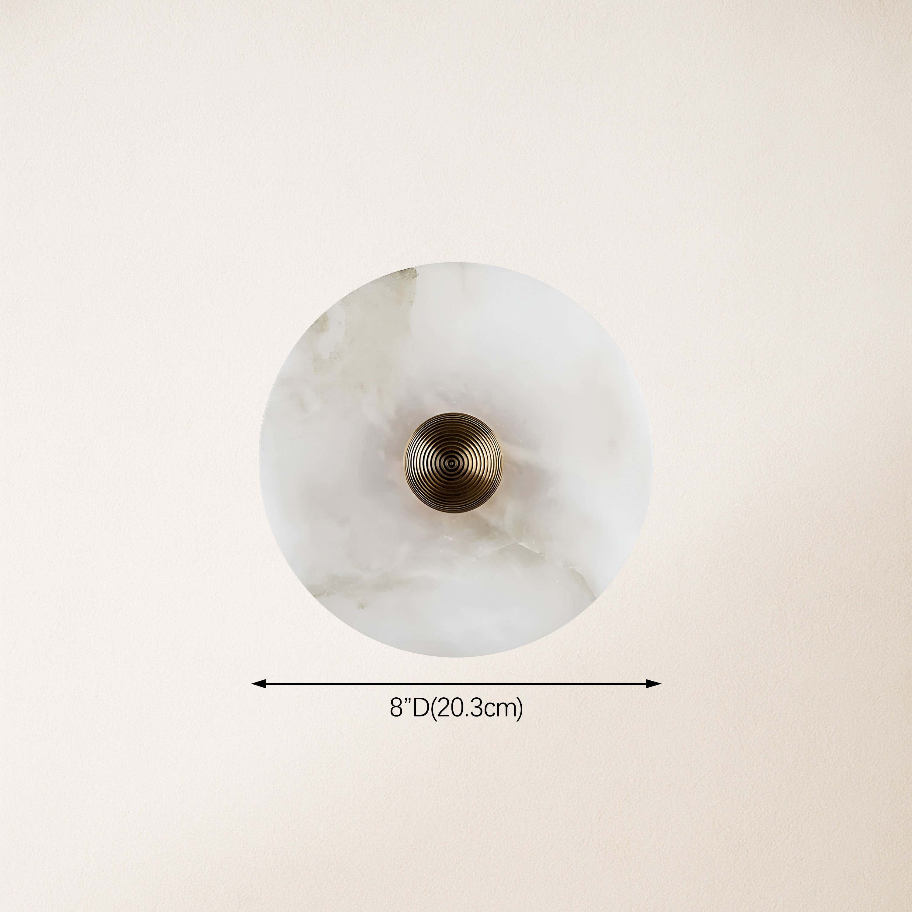 Miles Alabaster Wall Lamp 8"D