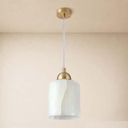 Pietra Ivory Stone Mini Pendant 3.5"D