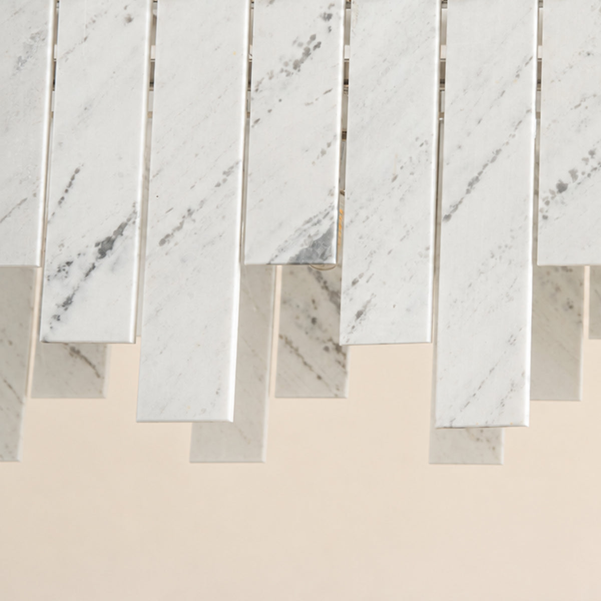 Pietra White Marble Rectangular Chandelier 36" 40"W