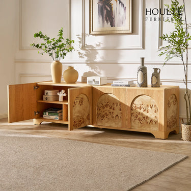 Aurora Oak Media Console 80"