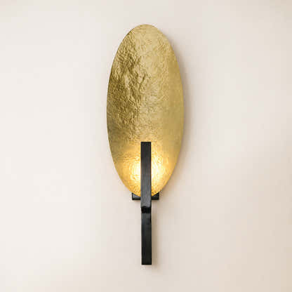 Solveta Metal Hammered Oval Wall Sconce