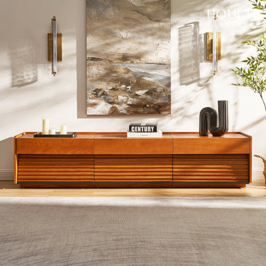 Devon Oak Media Console  70.8"