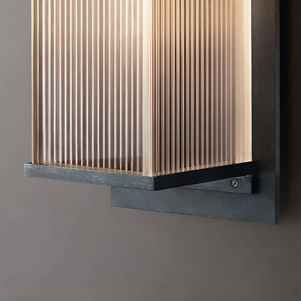 Cyclumena Rectangular Solar Outdoor Wall Light