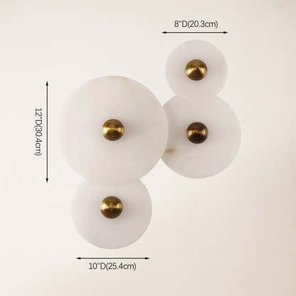 Miles Alabaster 4-Light Wall Sconce