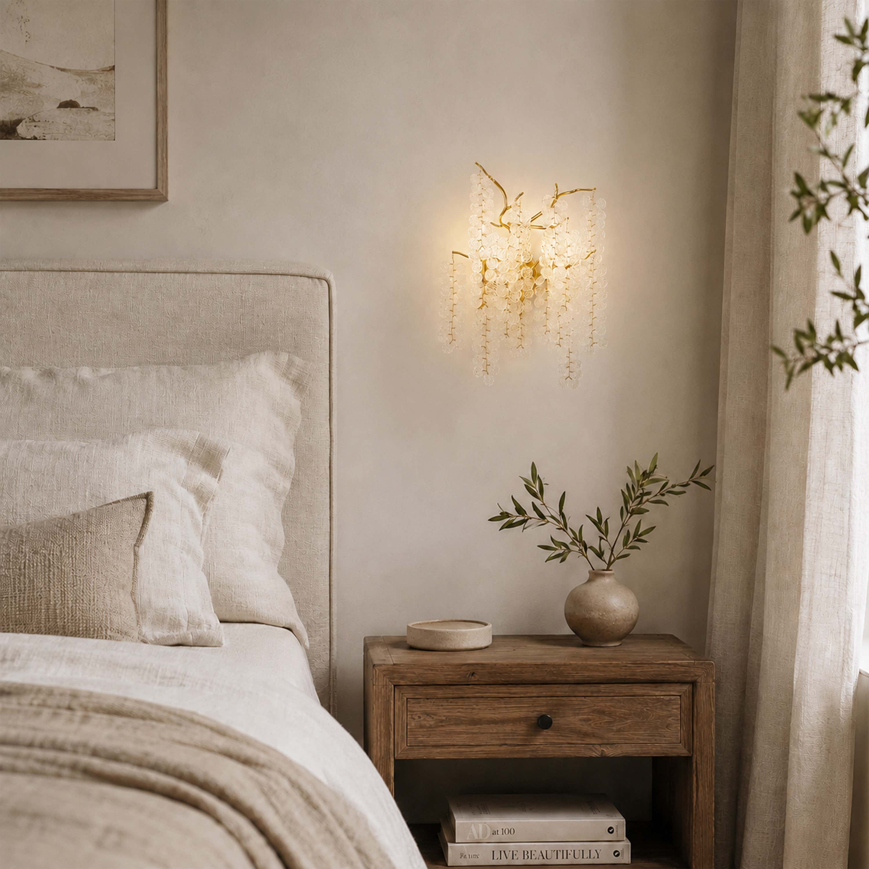 Shiro Noda Crystal Wall Lamp