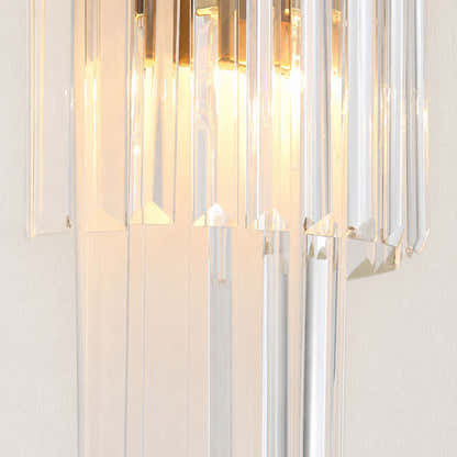 Oryana Crystal Icicle 2-Tier Wall Sconce 7.9"