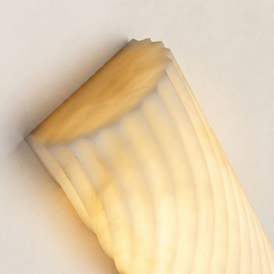 Serelle Resin Rippled Wall Sconce 15"H