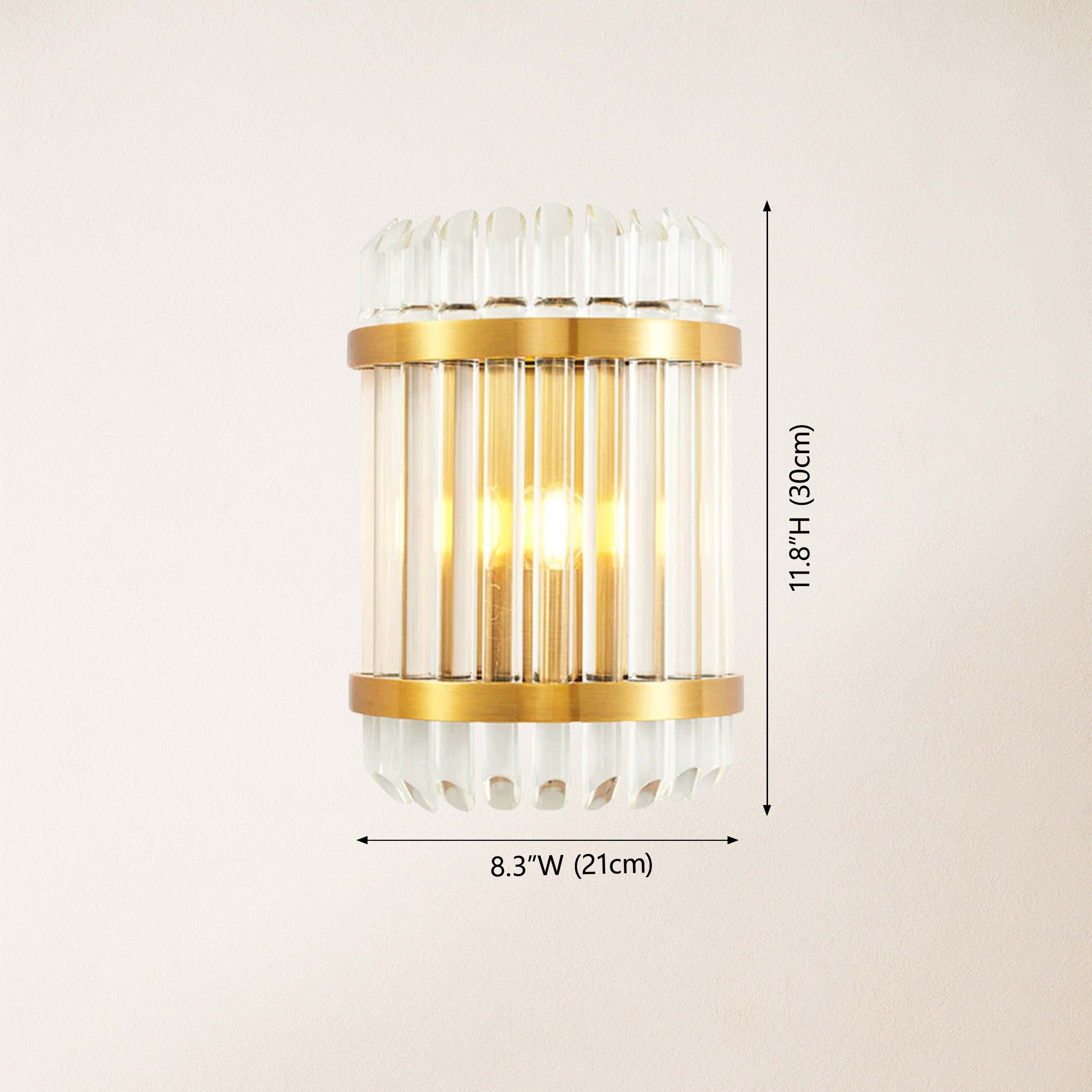 Oryana Crystal Icicle Wall Sconce 8.3"
