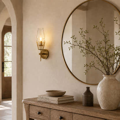 Astoria Glass 2 Light Wall Sconce