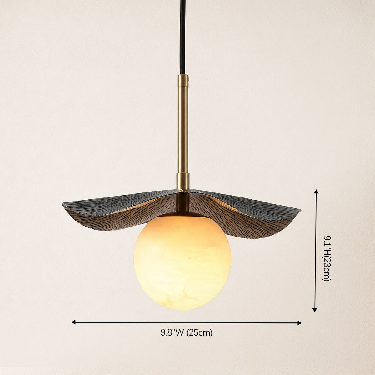 Ondine Alabaster Spherical Pendant Light