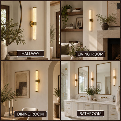Valenne Resin Cylinder Wall Sconce 23.6"H