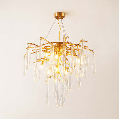 Aurevia Crystal Branch Round Chandelier