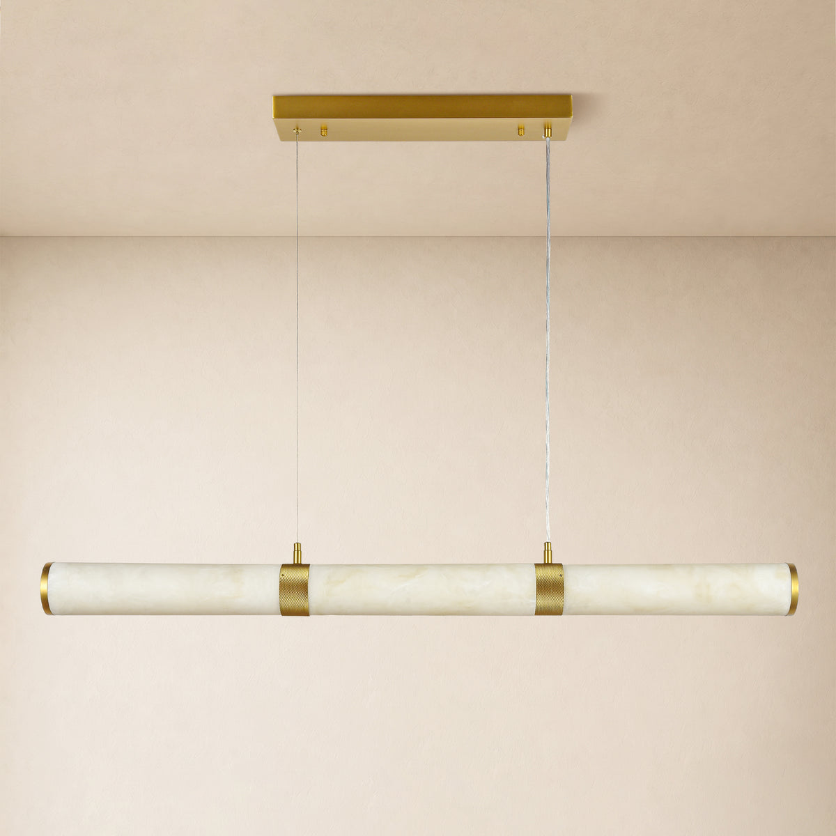 Remi Resin Linear Chandelier 47"W