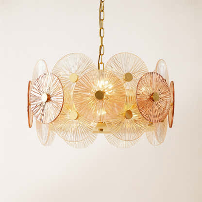 Axiora Glass Round Chandelier