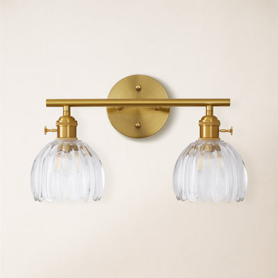 Orbixa Clear Glass 2-Lights Wall Sconce 15"W
