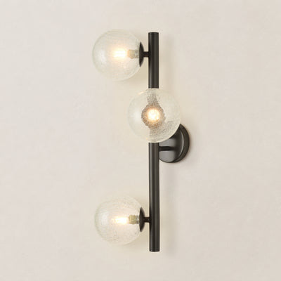 Elowen Glass Globe Wall Sconce 20"H