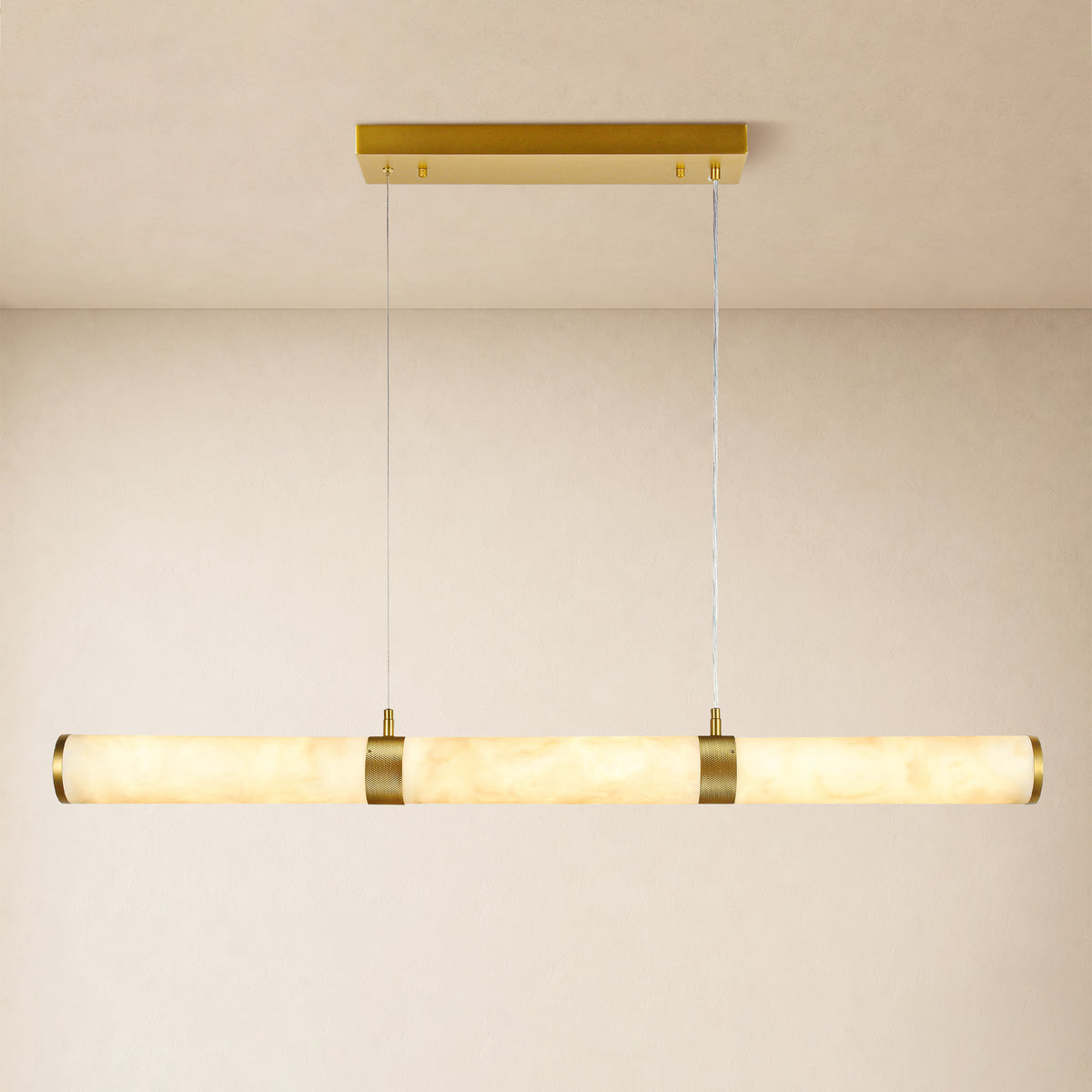 Remi Resin Linear Chandelier 47"W