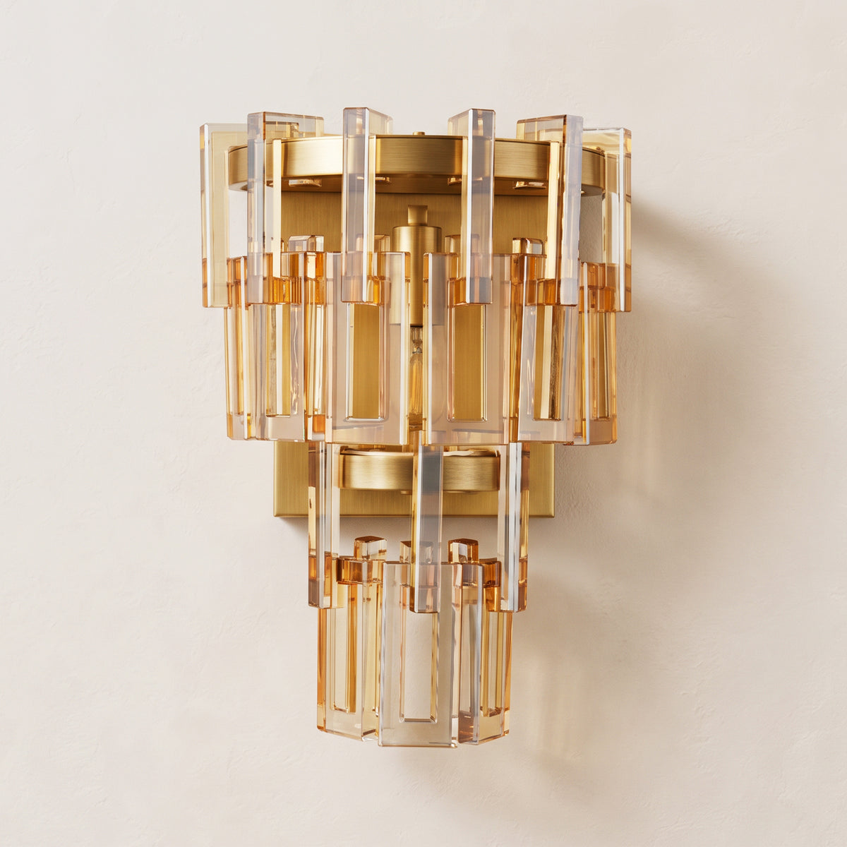 Cirelle Crystal Rectangular Wall Sconce 16.3"H 