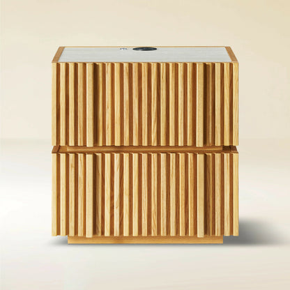 Isla Oak Nightstand 19.7" W