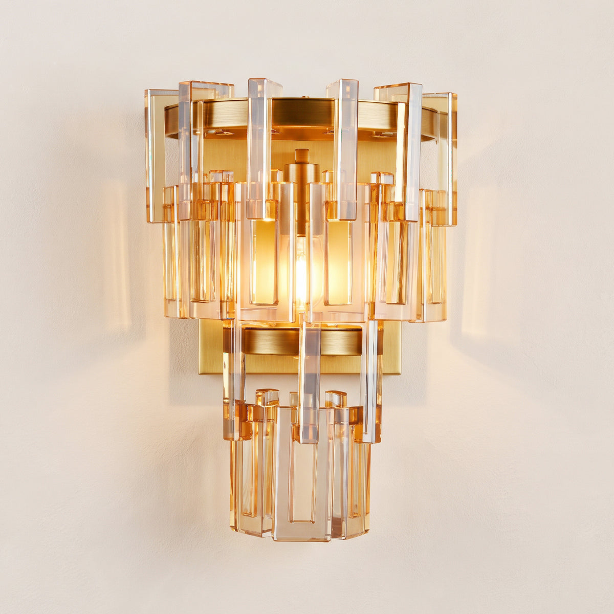 Cirelle Crystal Rectangular Wall Sconce 16.3"H 