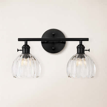 Orbixa Clear Glass 2-Lights Wall Sconce 15"W