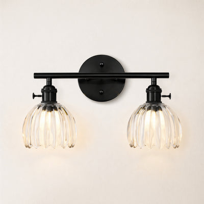 Orbixa Clear Glass 2-Lights Wall Sconce 15"W