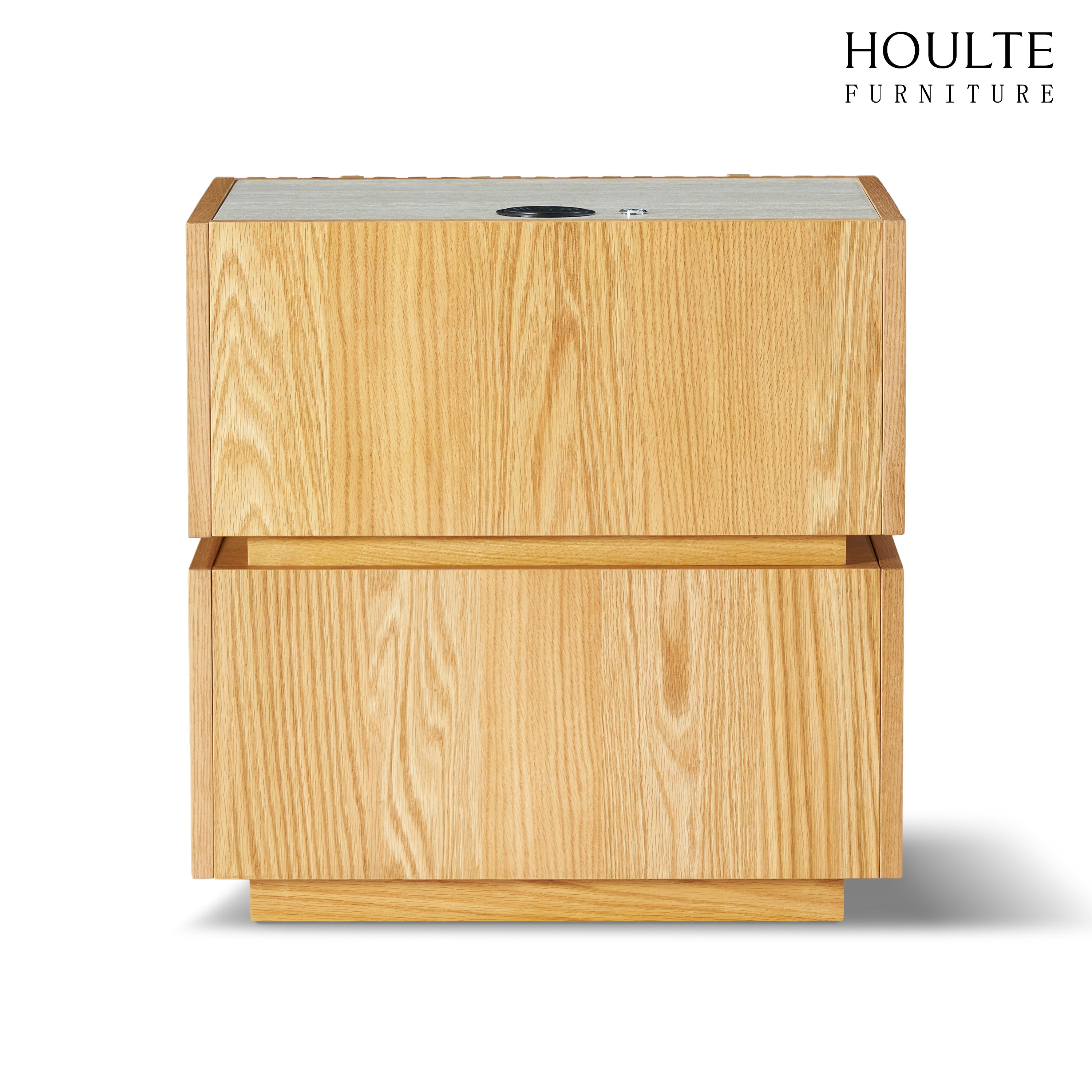 Isla Oak Nightstand 19.7" W