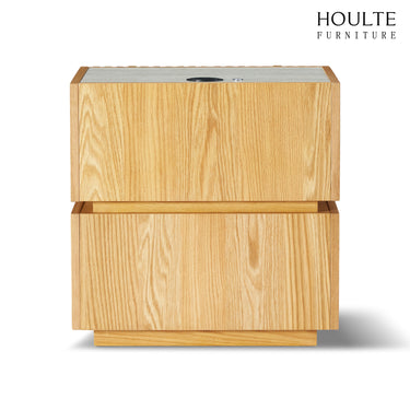 Isla Oak Nightstand 19.7" W