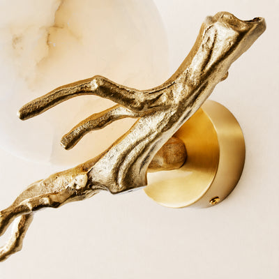 ArborLith Alabaster Round Wall Sconce